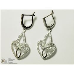 29) STERLING SILVER CUBIC ZIRCONIA EARRINGS