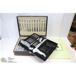 STOKES 52 PIECE S/S FLATWARE SET WITH CASE ( NEW)
