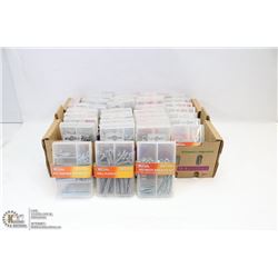FLAT OF TUBS OF ASSORTED FASTENERS
