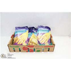 FLAT OF LATEX KITCHEN GLOVES