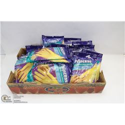 FLAT OF LATEX KITCHEN GLOVES