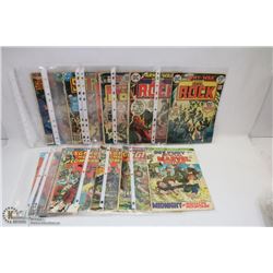 LOT OF 15 VINTAGE WAR COMICS - SGT FURY,SGT ROCK