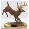 Image 1 : 'FOREVER WILD' LIMITED EDITION WHITE TAIL STATUE