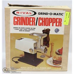 RIVAL GRIND-O-MATIC GRINDER AND CHOPPER
