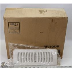 CASE OF  14-3"X10" WHITE VENT COVERS