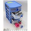 Image 1 : SMALL 4 DRAWER PLASTIC CONTAINER WITH CONTENTS