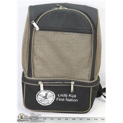 NEW BLACK & GOLD BACKPACK/PICNIC SET