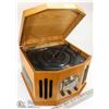 Image 1 : WOOD STEREO WITH RECORD PLAYER