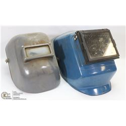 PAIR WELDING HELMETS