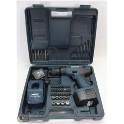 MASTERCRAFT DRILL & BIT SET IN CASE. INCLUDES