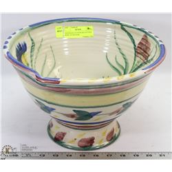 HANDMADE STONEWARE POTTERY BOWL BY MUNZAR