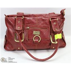 MAROON COLOR DOLCE & GABANA PURSE