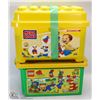 Image 1 : BIN OF LEGO SOLD WITH BIN OF MEGA BLOKS