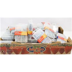 FLAT OF TUBS OF FASTENERS