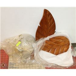 COMMERCIAL QUALITY FAN WITH 36" DROP & WOODEN
