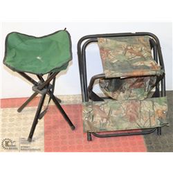 2 HUNTING FOLD UP STOOLS