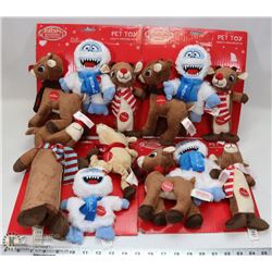 4 PACKS OF RUDOLF DOG TOYS