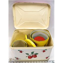 LOT OF TIN CONTAINERS