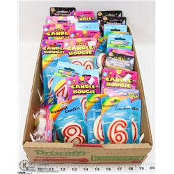 FLAT OF BIRTHDAY CANDLES