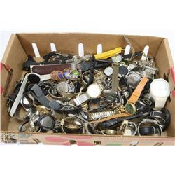 BOX OF ASSORTED ESTATE WATCHES