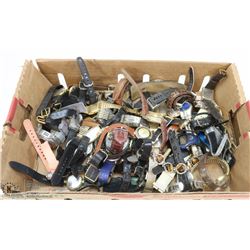 BOX OF ASSORTED ESTATE WATCHES