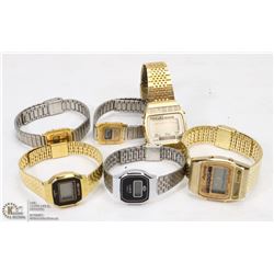 BAG OF VINTAGE WATCHES NEEDS BATTERIES