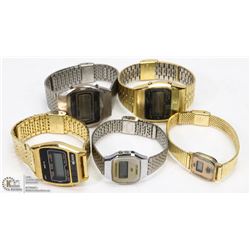 BAG OF VINTAGE WATCHES NEEDS BATTERIES