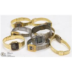 BAG OF VINTAGE WATCHES NEEDS BATTERIES