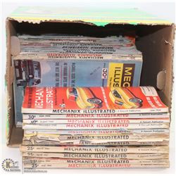 BOX FULL OF 1960'S MECHANIX ILLUSTRATED MAGAZINES