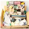 Image 1 : BOX OF SEWING ITEMS AND CRAFTING ACCESSORIES