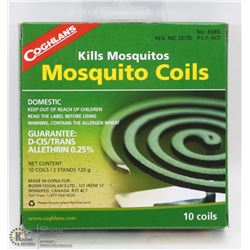 NEW COGHLAN'S 10 MOSQUITO COILS