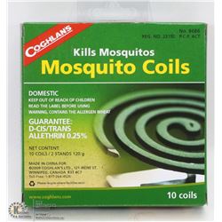 NEW COGHLAN'S 10 MOSQUITO COILS