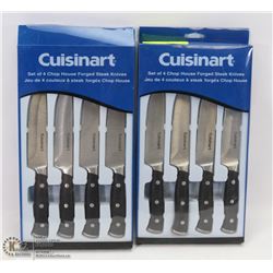 2 PACKS OF 4 CUISINART STEAK KNIVES