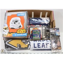 FLAT OF STAR WARS AND SPORTS COLLECTIBLES