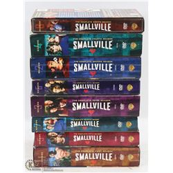 COMPLETE 8 SEASONS OF SMALLVILLE DVD SETS.