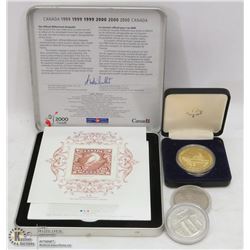 LOT WITH ROYAL CANADIAN MINT WINNIPEG TOKENS,