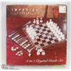 Image 1 : IMPERIAL CRYSTAL 3-IN-1 GAME SET INCL CHESS