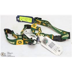 LOT OF 3 EDMONTON ESKIMOS DOG COLLARS ALL NEW