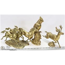 FLAT OF BRASS ORNAMENTS