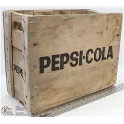 VINTAGE WOOD CRATE PEPSI COLA