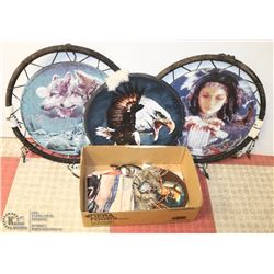 LOT OF NATIVE ART INCL DREAM CATCHERS AND MORE