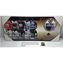 6 - NEW IN PKG OILERS JERSEYS HISTORY