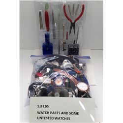1 -  5.8 LBS OF WATCHES, PARTS, BANDS