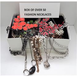 3 - LOT OF OVER 50 NECKLACES