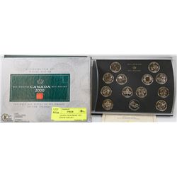 2000 CANADA  RCM PROOF  SET, MILLENNIUM COIN SET