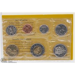 2006 CANADIAN RCM UNC. 6 COIN SET WITH COA.