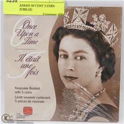 2002 CANADIAN 50 CENT 5 COIN GOLDEN JUBILEE