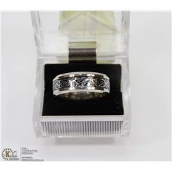 CELTIC DRAGON STAINLESS STEEL RING SZ 9