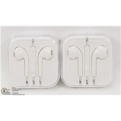 2 NEW APPLE STYLE EARBUDS IN HARDCASE