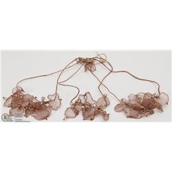 ROSE GOLD MESH AND SWAROVSKI CRYSTAL NECKLACE